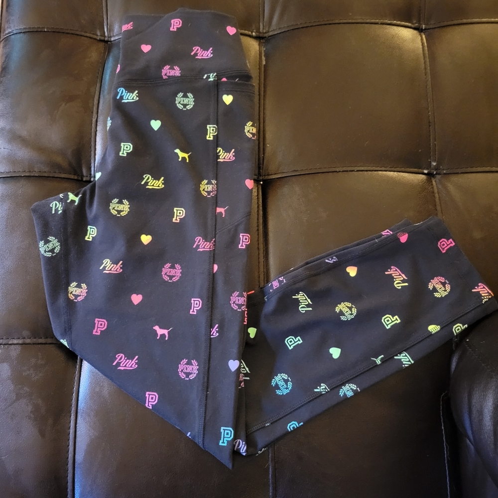 VS PINK RAINBOW LOGO LEGGINGS - Picture 3 of 9